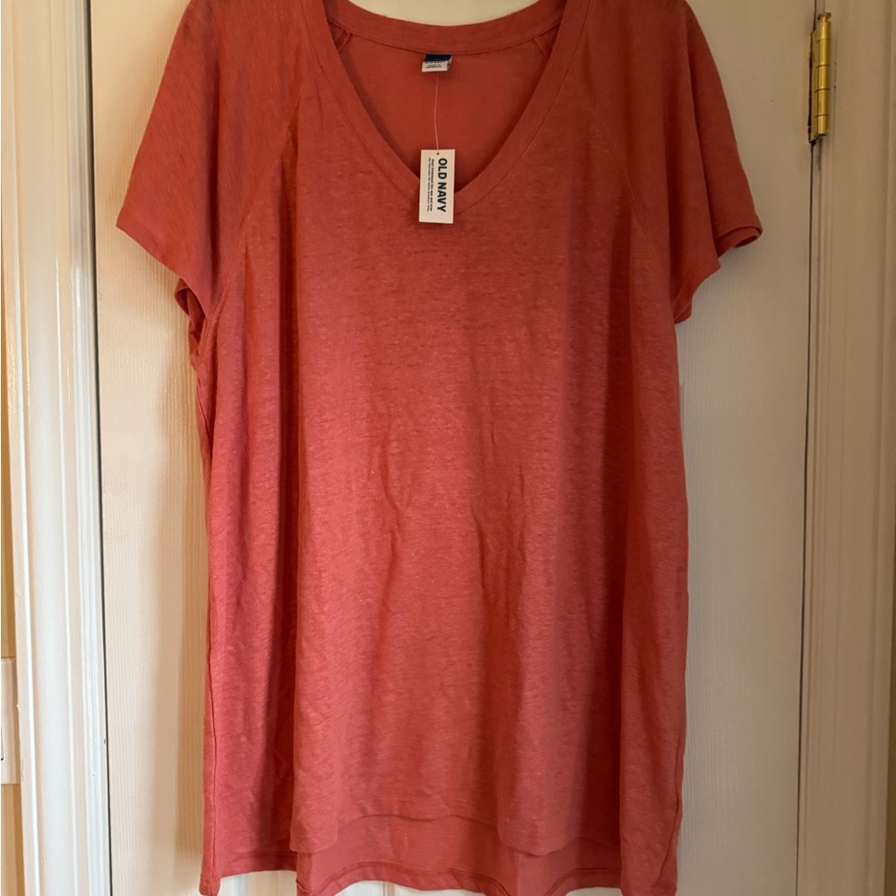 Old Navy Women's Coral flutter Short Sleeve Tee